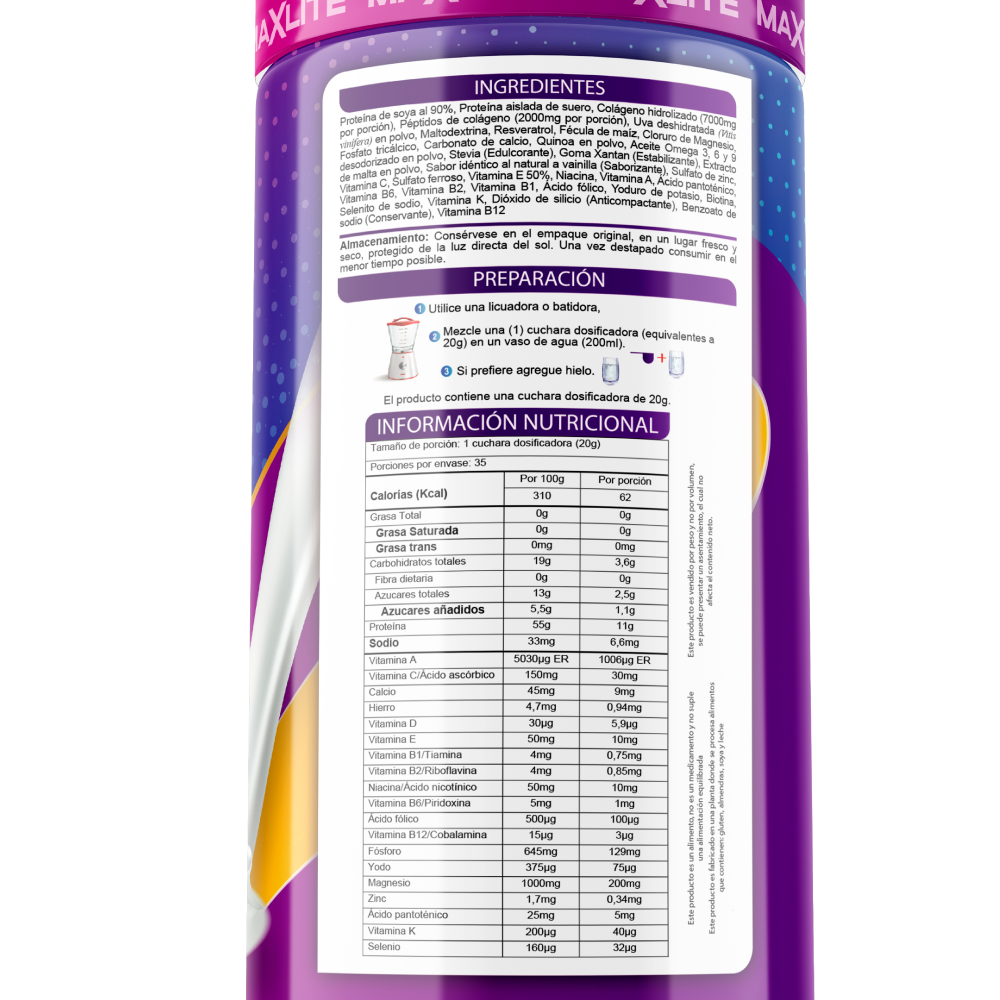 colágeno hidrolizado maxlite con resveratrol colágeno hidrolizado maxlite con resveratrol