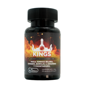 kings | suplemento de vitamina c con maca, ginkgo biloba, ginseng, borojó, l arginina y chontaduro – 30 cápsulas (copia)