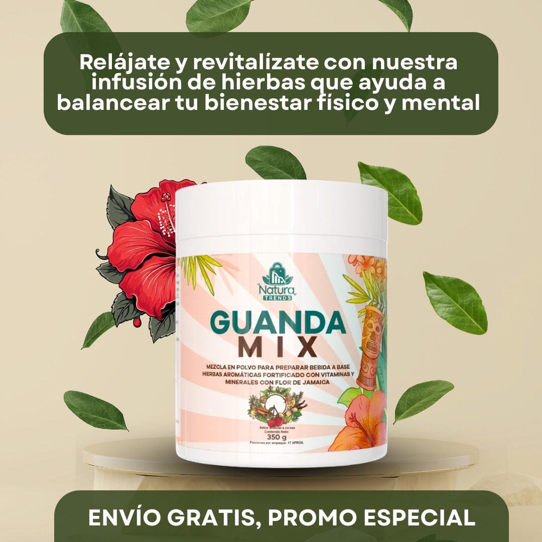 guanda mix – hierbas aromáticas + flor de jamaica + vitaminas y minerales guanda mix – hierbas aromáticas + flor de jamaica + vitaminas y minerales