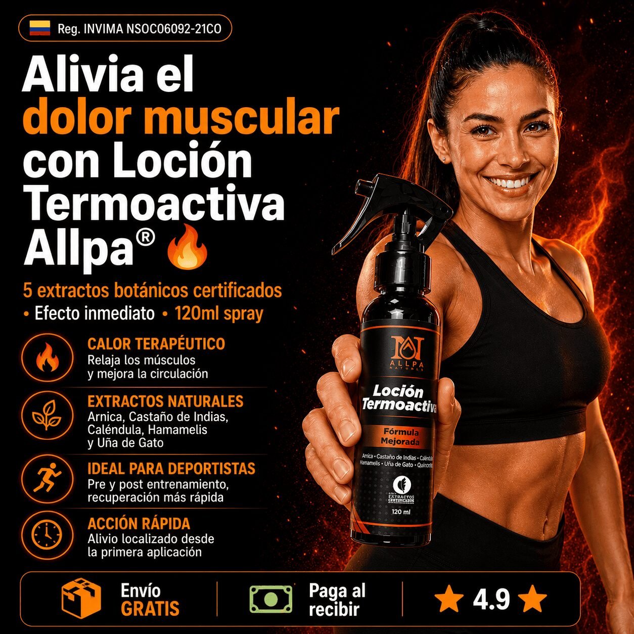 loción termoactiva allpa para el dolor muscular y articular loción termoactiva allpa para el dolor muscular y articular