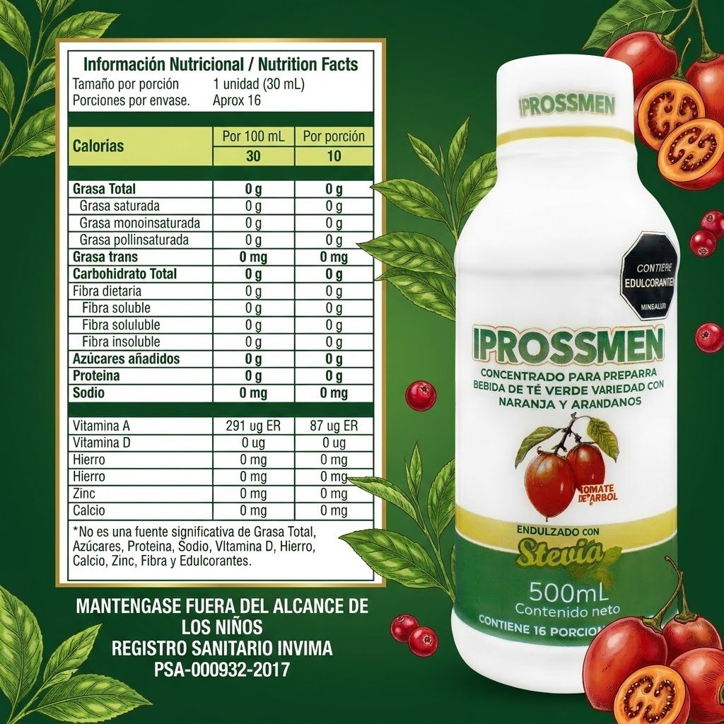 iprossmen – concentrado de té verde con frutas y antioxidantes iprossmen – concentrado de té verde con frutas y antioxidantes